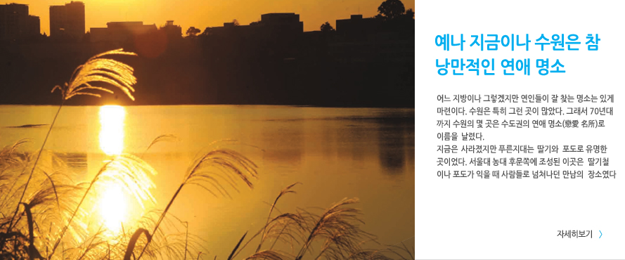 예나 지금이나 수원은 참 낭만적인 연애 명소