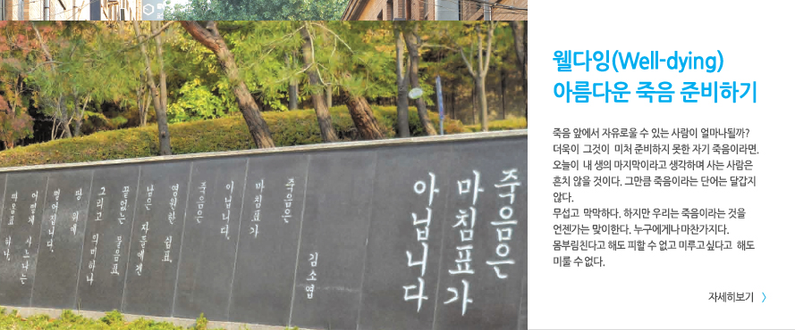 웰다잉 아름다운 죽음 준비하기